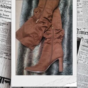 New York & Company Brown Heeled Boots